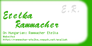 etelka rammacher business card